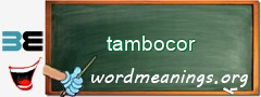 WordMeaning blackboard for tambocor